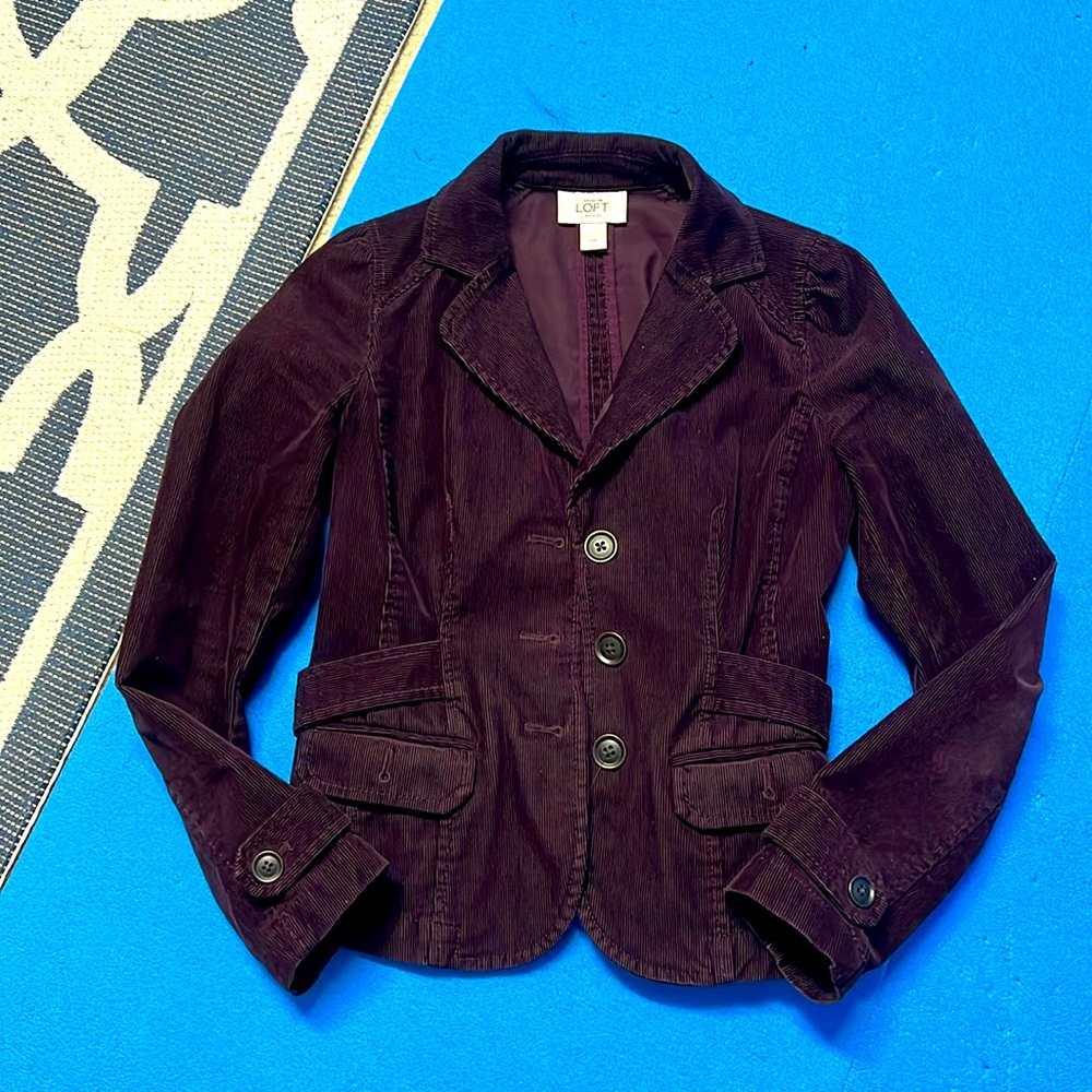 Deep Purple blazer Ann Taylor loft